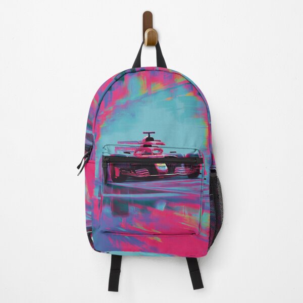 Item preview, Psychedelic twist on a Formula 1 scene with bold colours and abstract shapes Art Inspired By Nature And The Active Outdoors designed and sold by CDC40.