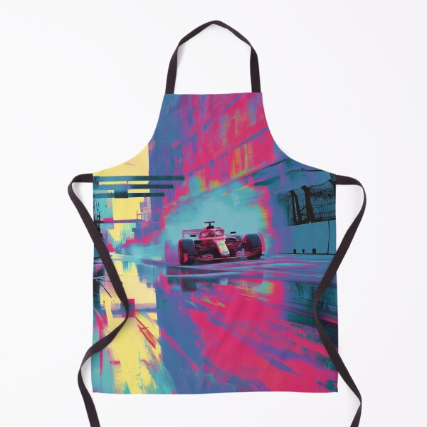 Item preview, Psychedelic twist on a Formula 1 scene with bold colours and abstract shapes Art Inspired By Nature And The Active Outdoors designed and sold by CDC40.