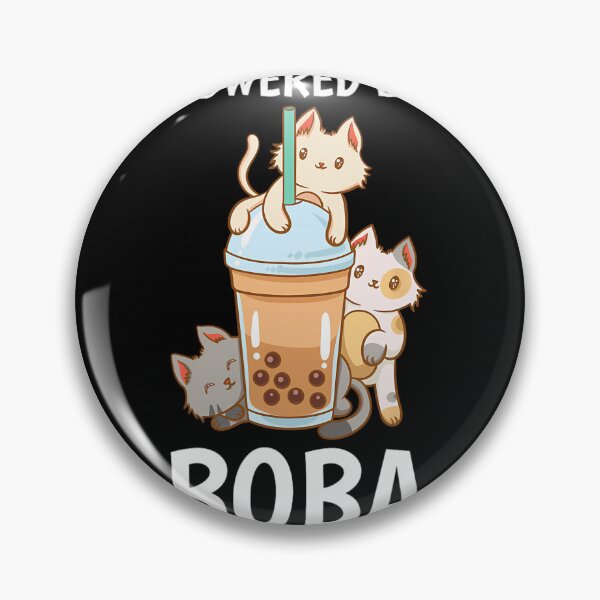 Artikelvorschau, Powered By Boba Bubble Milk Tea Tapiokaperlen Katzenliebhaber entworfen und verkauft von senacdelelg.