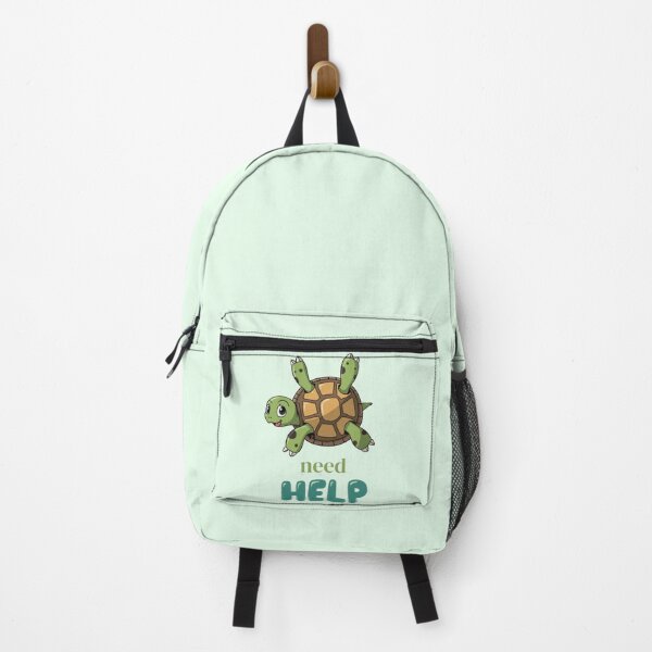 Item preview, Need Help Turtle – Funny Cute Animal Upside Down Turtle Humor designed and sold by PriyaMagic.