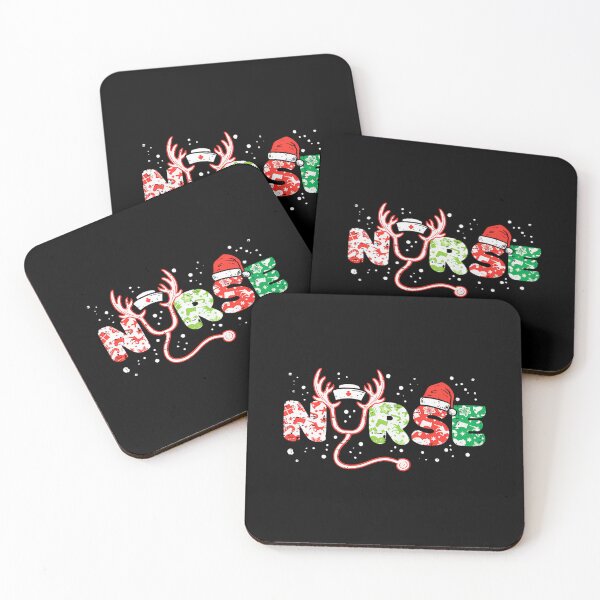 Artikelvorschau, Krankenschwester Weihnachten Stethoskop Krankenschwestern Xmas Scrub Top entworfen und verkauft von moodinchiawaz.