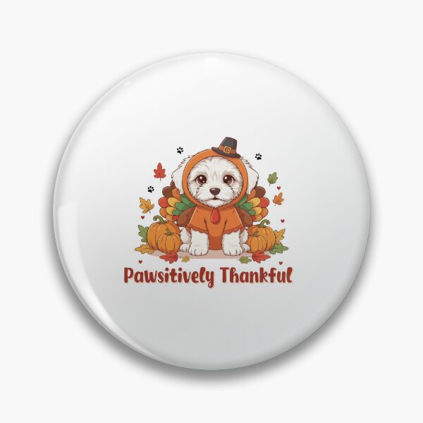 Item preview, Pawsitively Thankful Komondor Thanksgiving Cute Fall designed and sold by The Real Life Symphony.