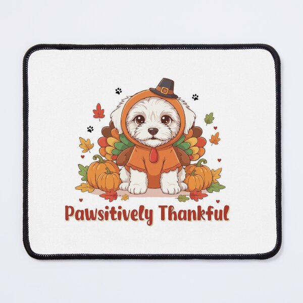Item preview, Pawsitively Thankful Komondor Thanksgiving Cute Fall designed and sold by The Real Life Symphony.