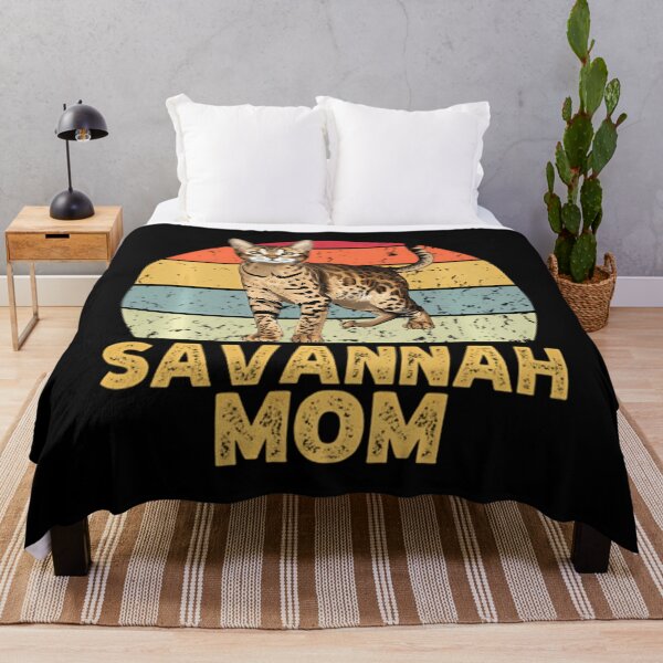 Item preview, Savannah Cat Mom Retro Vintage Style Funny for Cat Lovers designed and sold by bsiskeziaz.
