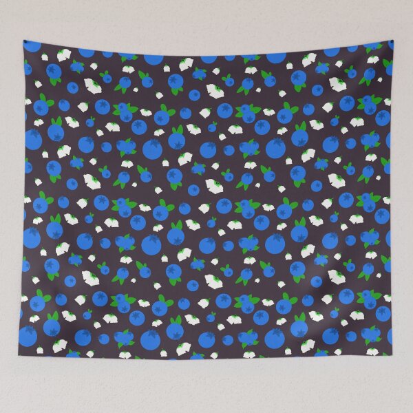 Item preview, Blueberry Pattern III (dark) designed and sold by CakeyDoesArt.
