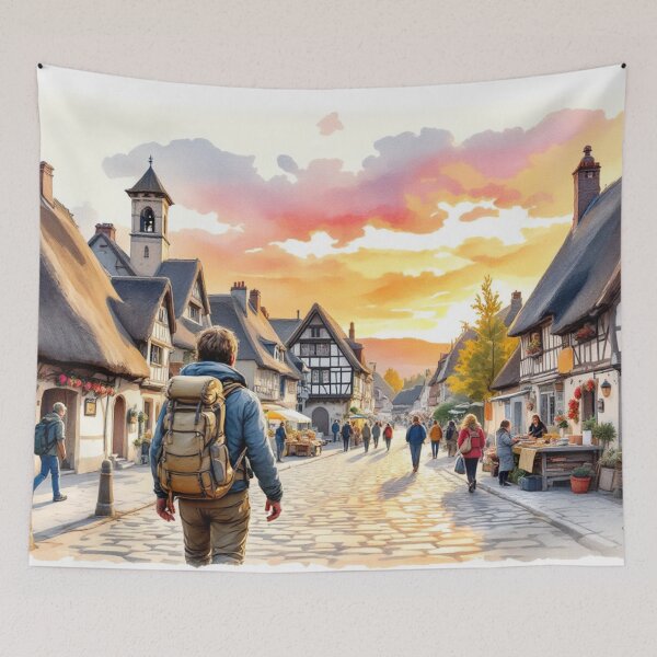 Item preview, Way of Saint James: arrival at the evening stage designed and sold by jefboutique6150.