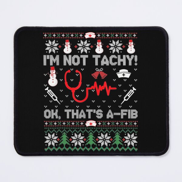 Item preview, Nurse Christmas Stethoscope RN LPN Scrub X-mas I'm Not Tachy designed and sold by moodinchiawaz.