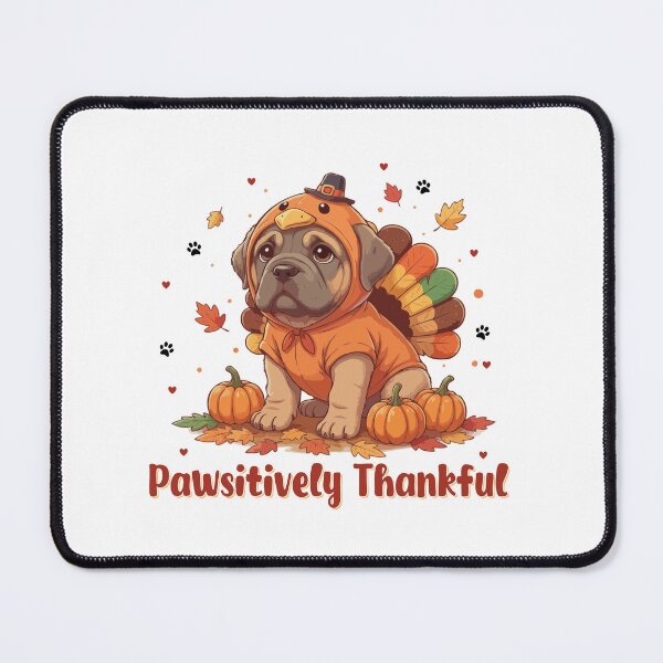 Item preview, Pawsitively Thankful Neapolitan Mastiff Thanksgiving Cute Fall designed and sold by The Real Life Symphony.