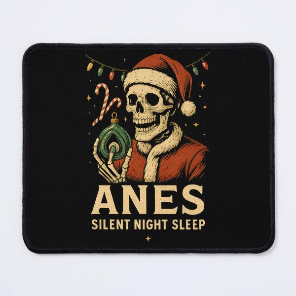 Item preview, Anesthesiologist Skeleton Silent Night Sleep Christmas Design designed and sold by ClinicalHubs.