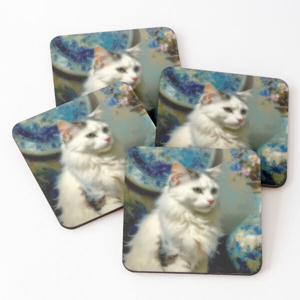 Item preview, ? Feline elegance – The white cat at the heart of luxury ? designed and sold by Armajay.