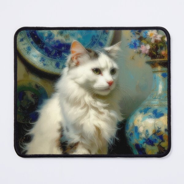 Item preview, ? Feline elegance – The white cat at the heart of luxury ? designed and sold by Armajay.