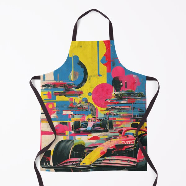Item preview, Psychedelic twist on a Formula 1 scene with bold colours and abstract shapes Art Inspired By Nature And The Active Outdoors designed and sold by CDC40.