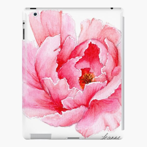 Pink Watercolour Peony iPad Snap Case