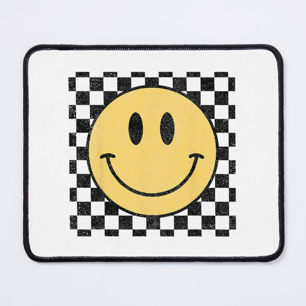 Item preview, Retro Happy Face Distressed Checkered Pattern Smile Face designed and sold by druzamichisa.