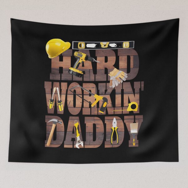 Item preview, Father's Day 	  Hard Working Daddy  Tools and Hard Hat 	 		 designed and sold by iledelswertt.