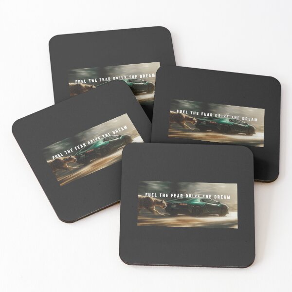Item preview, Fuel the Fear Drive the Dream – Lamborghini and Cheetah Speed Artwork designed and sold by SuccessHunters.
