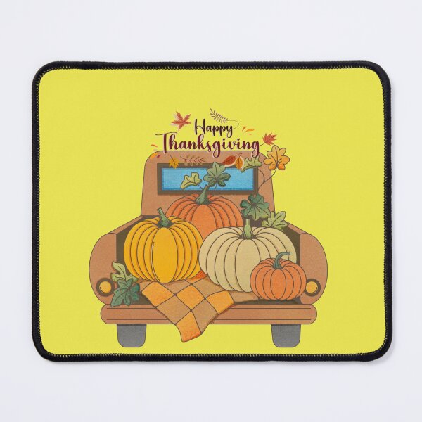 Item preview, Happy Thanksgiving Rustic Truck with Pumpkin and Autumn Leaves designed and sold by 8Q8 Style.