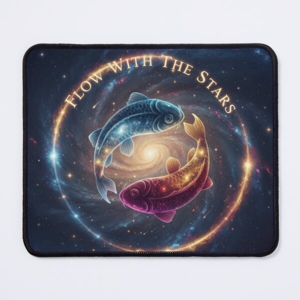 Item preview, Flow with the Stars Cosmic Fish Yin Yang Galaxy Design designed and sold by Lucorr.