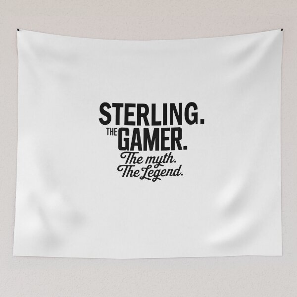 Item preview, Sterling The Gamer The Myth The Legend Sterling Name - Funny Gamer Quote design designed and sold by Oussinc.