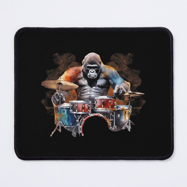 Item preview, Gorilla Drumming Gorilla Playing Drums Drummer designed and sold by massaptaraar.