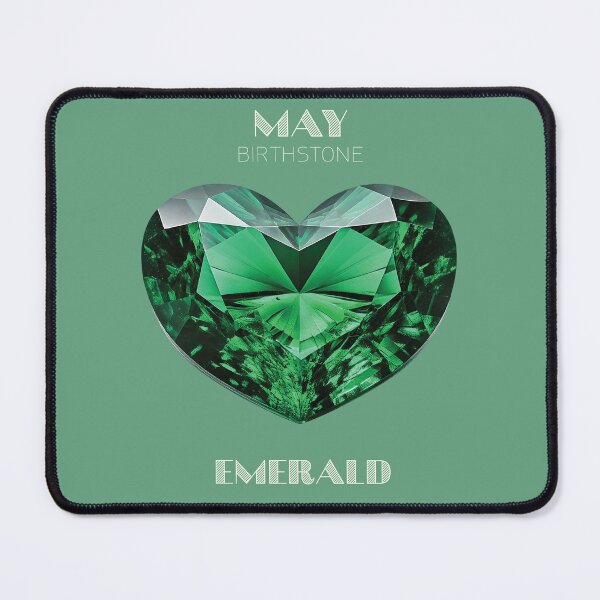Item preview, May Birthstone - Emerald Heart Poster designed and sold by fatchairprint.