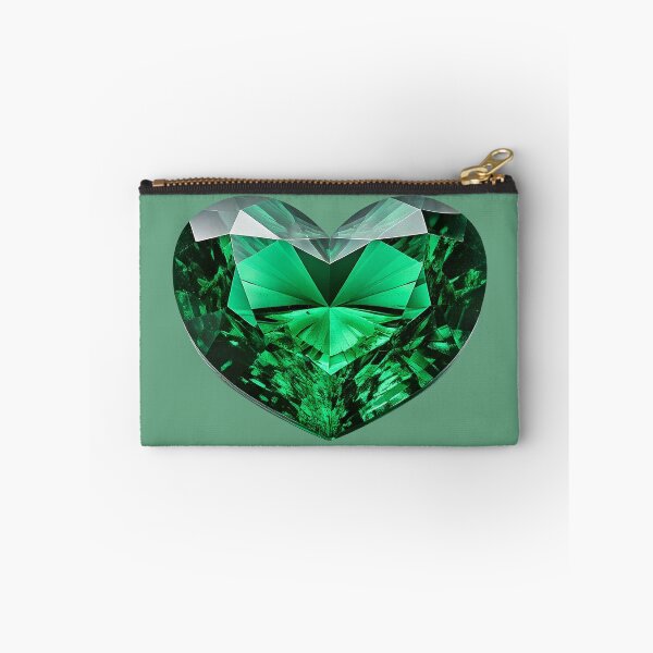 Item preview, May Birthstone - Emerald Heart Poster designed and sold by fatchairprint.