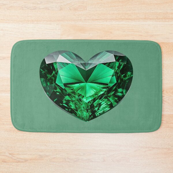 Item preview, May Birthstone - Emerald Heart Poster designed and sold by fatchairprint.