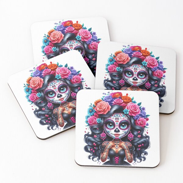 Item preview, Afrocentric Day of the Dead Woman Art designed and sold by Lulunza.