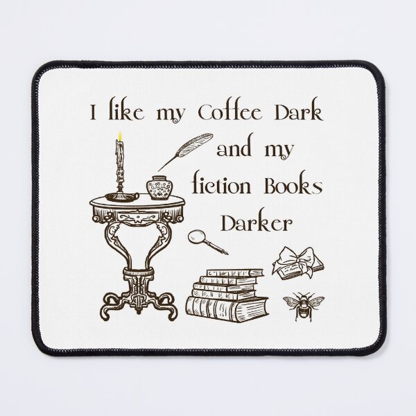 Item preview, Dark Fantasy Book Lover & Coffee – Gothic Aesthetic designed and sold by DoodleDooArt.