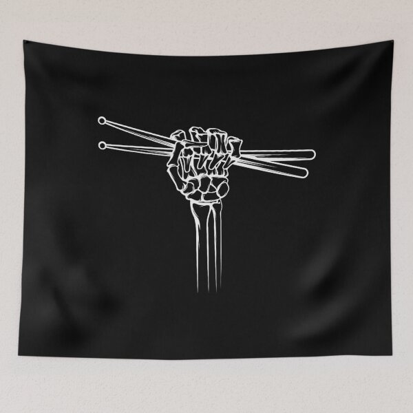 Item preview, Drummer Drum Sticks Skeleton Hand Horns 		 designed and sold by ivnizakiriz.