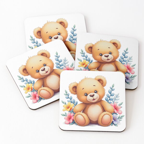 Item preview, Adorable Cute teddy bear with flowers designed and sold by nicnacc.