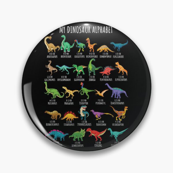 Artikelvorschau, Arten von Dinosauriern Alphabet A-Z ABC Dino Identifikation Kurzarm entworfen und verkauft von cleefussraj.