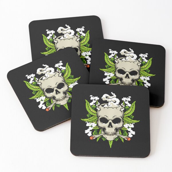 Item preview, Skull Marijuana Smoking Pot Joint Weed Skull Smoke Pullover 		 designed and sold by somilzoberh.