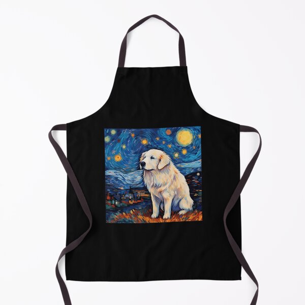 Item preview, Surreal Starry Night Great Pyrenees Dog 		 designed and sold by boatensojo.