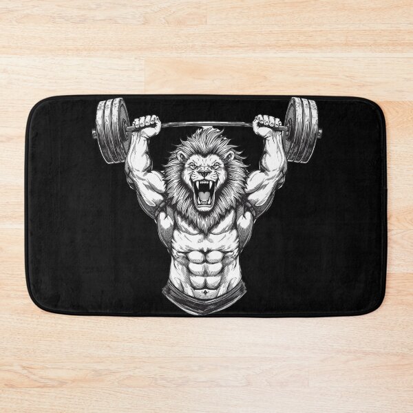Item preview, Lion Beast Mode – Hardcore Gym Shirt designed and sold by Maciek0.