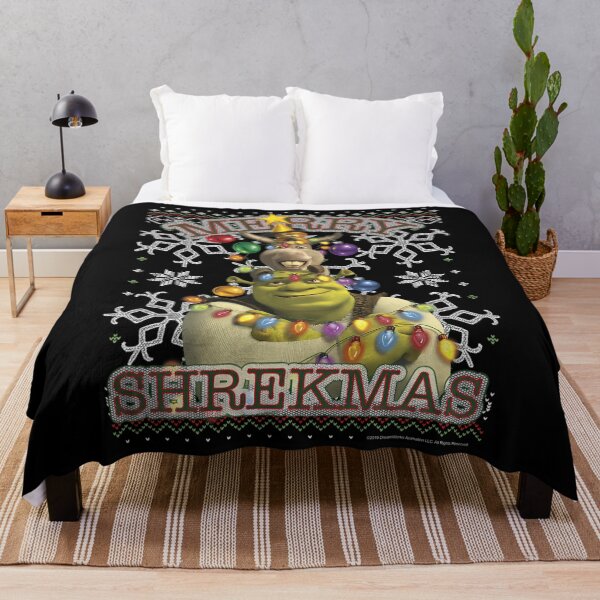 Item preview, Shrek Donkey & Puss Merry Shrekmas Holiday Text designed and sold by muffjapoe.