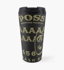 Opossum Ouija Board (Gold auf Schwarz) - lustige Opossum Oujia Design Thermobecher