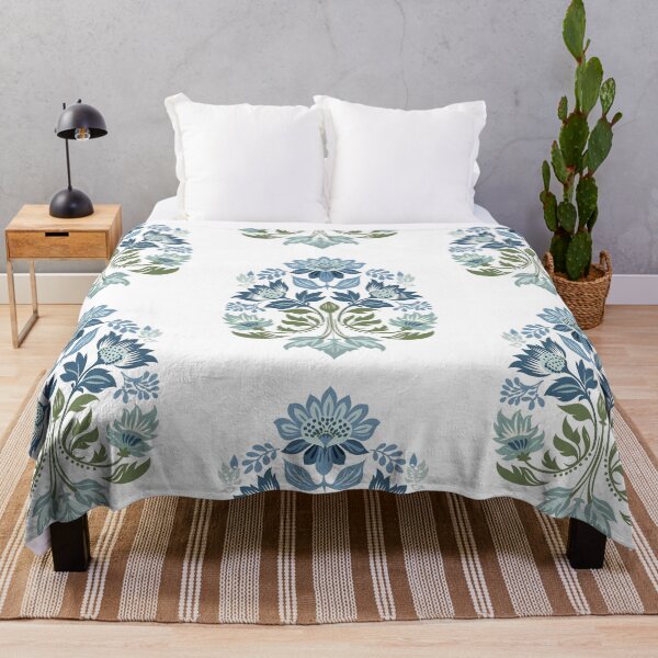 Item preview, Hungarian Folk Flowers Design Blue designed and sold by xiao xuans.