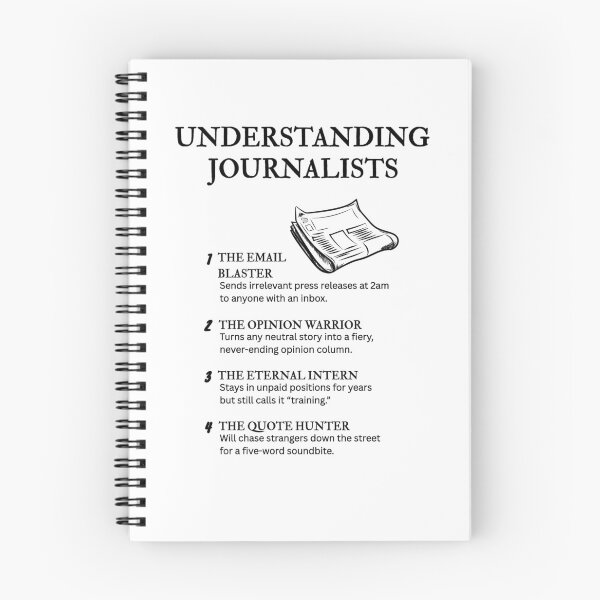 Item preview, Journalism Decoded – Hilarious Reporter Types designed and sold by PsyFlow35.