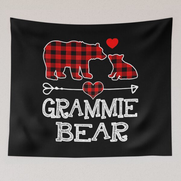 Item preview, Grammie Bear Christmas Pajama Red Plaid Buffalo Family 	 		 designed and sold by massaptaraar.