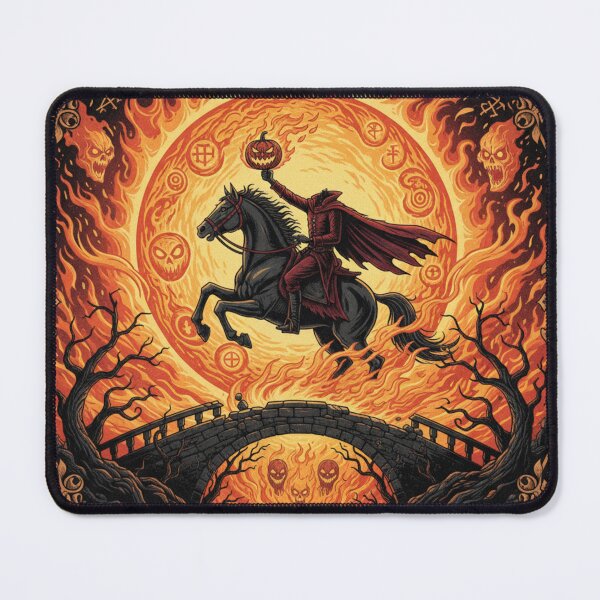 Item preview, Headless Horseman Art: Fiery Halloween Design designed and sold by alkareem-ca.