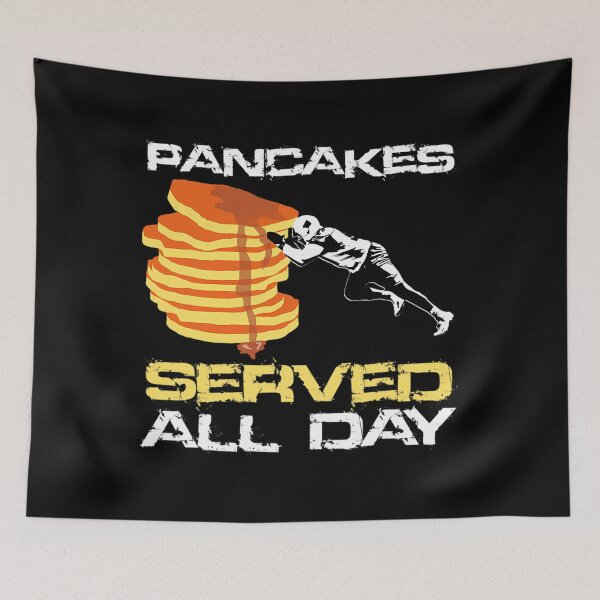 Item preview, Pancakes Served All Day Fun Lineman Football Christmas 	 		 designed and sold by uibosnacep.