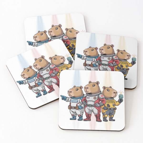 Item preview, Capybara Space Crew Pixel Art – Capicrew Sci-Fi Cosmic Adventure Design designed and sold by CircinusStore.