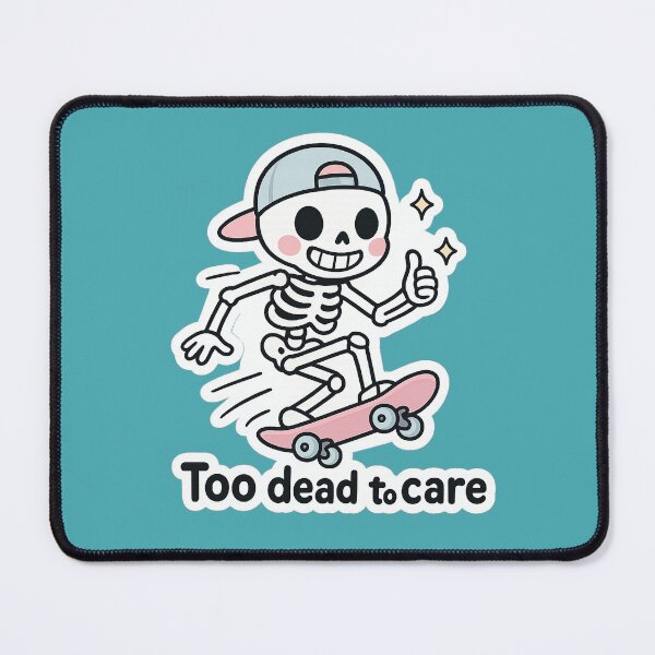Item preview, Kawaii Skeleton Skateboard Sticker | Funny Cute Halloween Skater Bones Chibi designed and sold by dailyprintables.