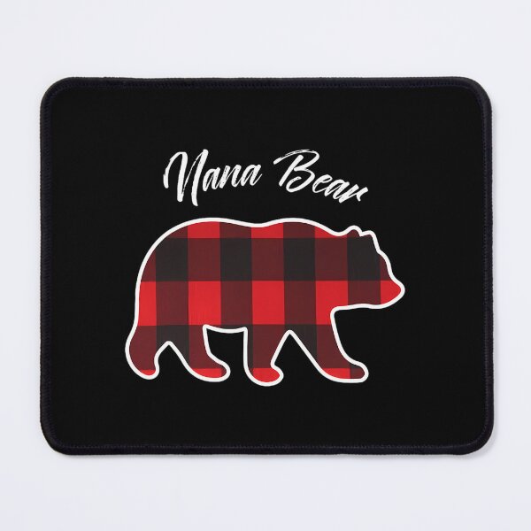 Item preview, Nana Bear Matching Family Christmas Red Plaid Pajama designed and sold by mrtrvierar.