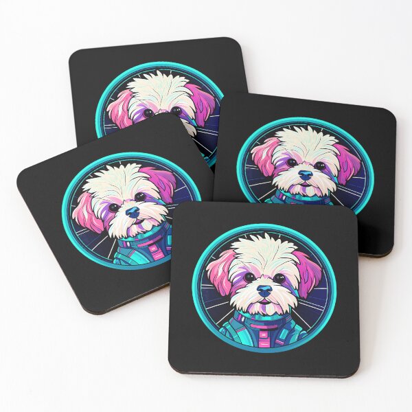 Item preview, Maltipoo Funny Colorful Cosmic 	 Astronaut Space Puppy 	1	 designed and sold by ivanofrazzano.
