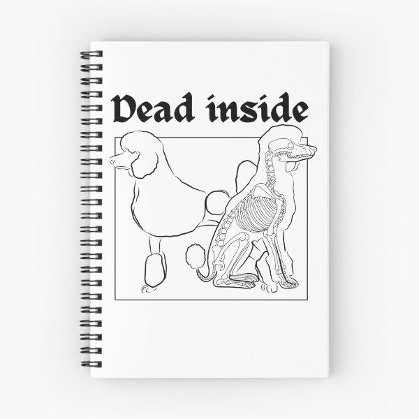 Item preview, Diseño de caniche estándar "Dead Inside" designed and sold by Ingridream.