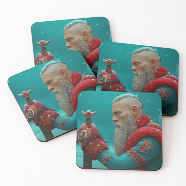 Item preview, Majestic Viking Warrior in a Snowy Landscape Scene designed and sold by Artessie.