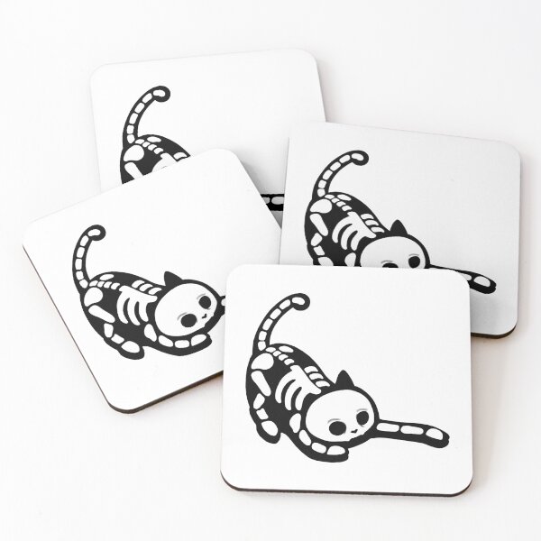 Item preview, Creepy Cute Skeleton Cat | Spooky Halloween Design designed and sold by babybirby.