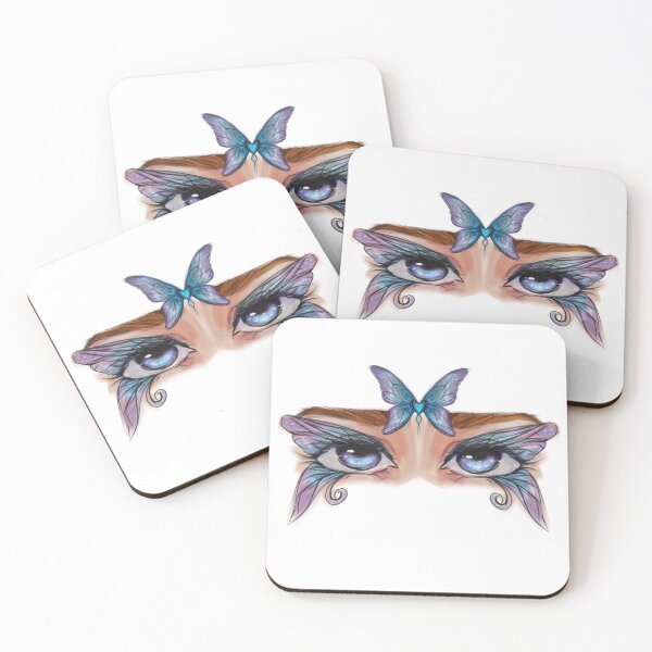 Item preview, drawing of eyes with butterfly designed and sold by Eyes_digitalart.